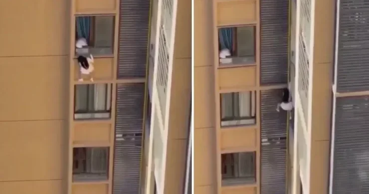 Nəfəs kəsən görüntü: Qadın evli kişi ilə tutuldu, inanılmaz bir şey etdi VİDEO