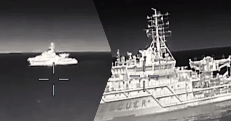 Gürcüstana gedən Rusiya gəmisinə Türkiyə sahillərində dron zərbəsi endirilib