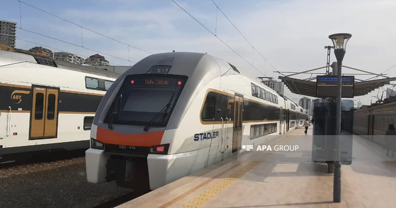 Azərbaycanda dəmir yolu ilə sərnişin daşımalarından gəlirlər kəskin artıb