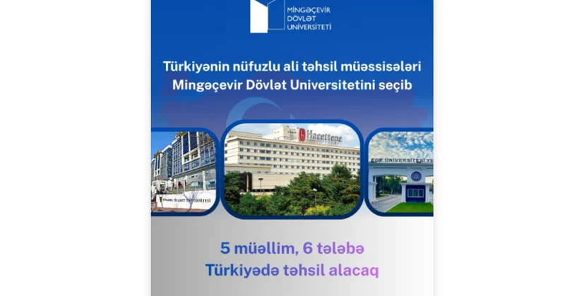 Türkiyənin nüfuzlu ali təhsil müəssisələri MDU nu seçib FOTOLAR