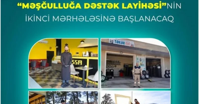 Bu il Məşğulluğa Dəstək Layihəsi nin ikinci mərhələsinə başlanacaq