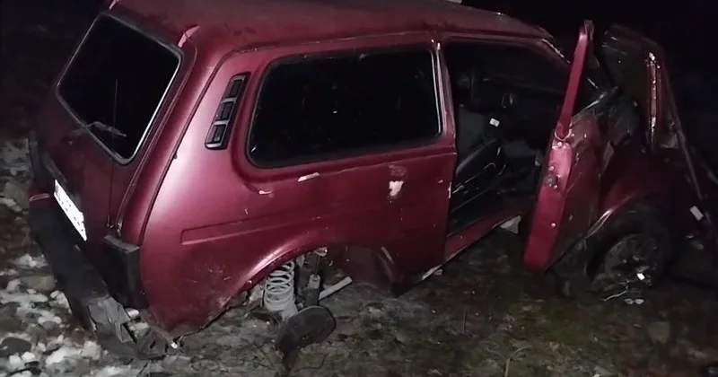 Oğuzda AĞIR QƏZA Yaralanan var FOTO