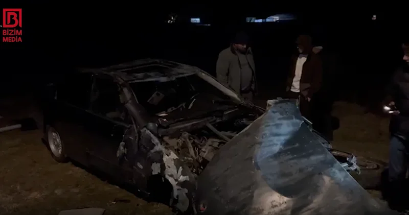 Zaqatalada AĞIR QƏZA BMW yol kənarındakı ağaca çırpıldı VİDEO