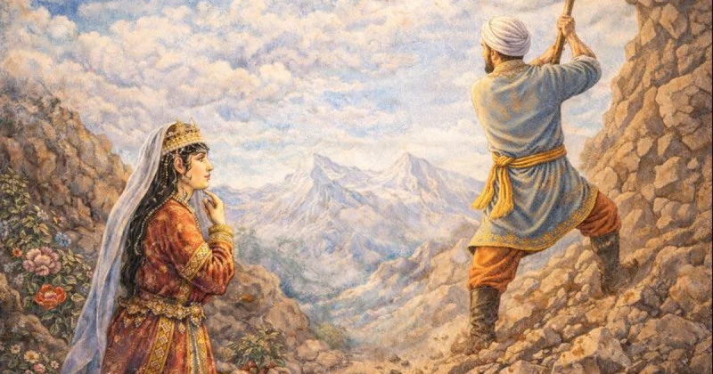 Könül atəşlidir, söndürmək gərək... Əlişir Nəvainin Fərhad və Şirin indən bir hissə