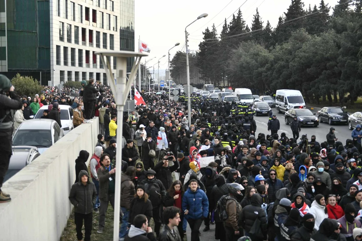 Tbilisidə ötən gün 31 etirazçı saxlanıldı