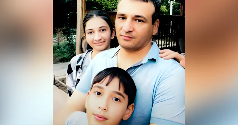 Polad Həşimovun övladları ilə Son fotosu