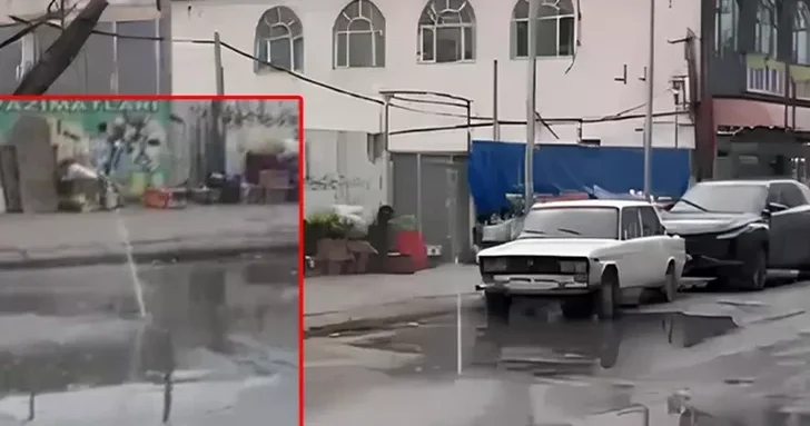 Прорыв трубы в Баку: движение транспорта восстановлено