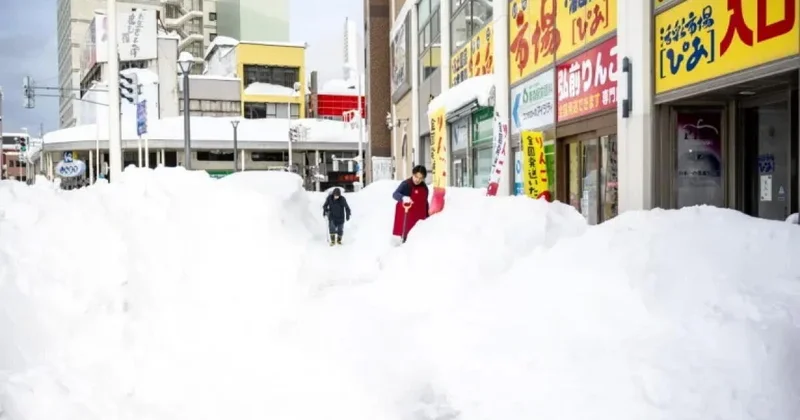 Сильные снегопады в Японии: десятки погибших