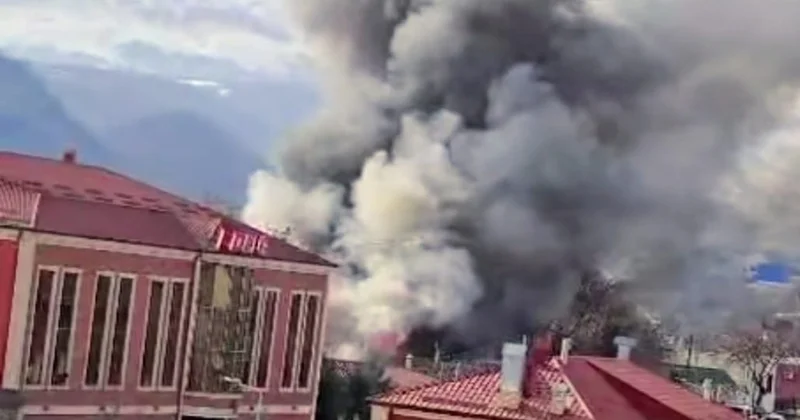 Qusarda hostel, kafe və avtoyuma məntəqəsi yanıb