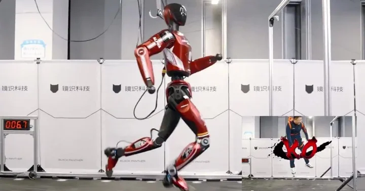 В Китае робот гуманоид установил мировой рекорд на беговой дорожке