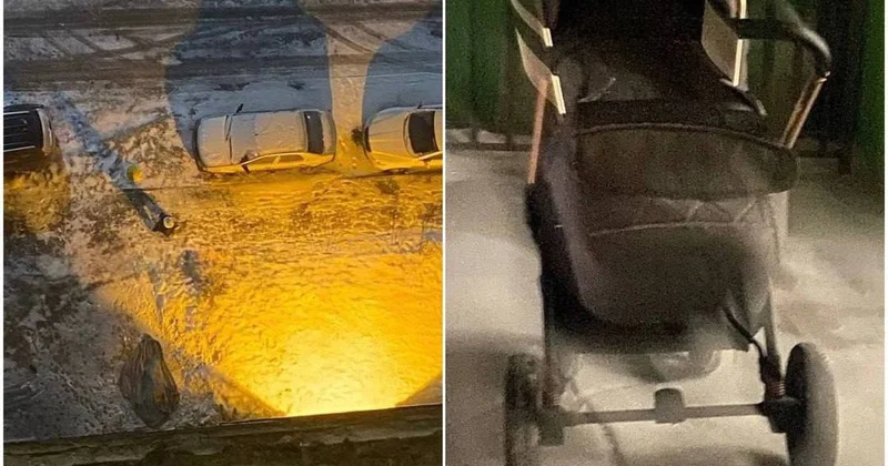 Gənc qadın iki körpəsini 16 cı mərtəbdən yerə atdı