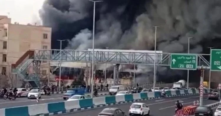 Tehranda dəhşətli yanğın