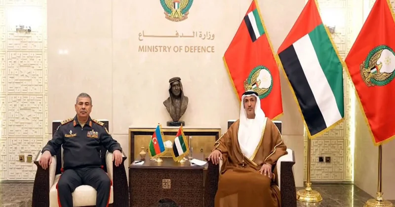 Azərbaycan BƏƏ hərbi əməkdaşlığı müzakirə edilib VİDEO