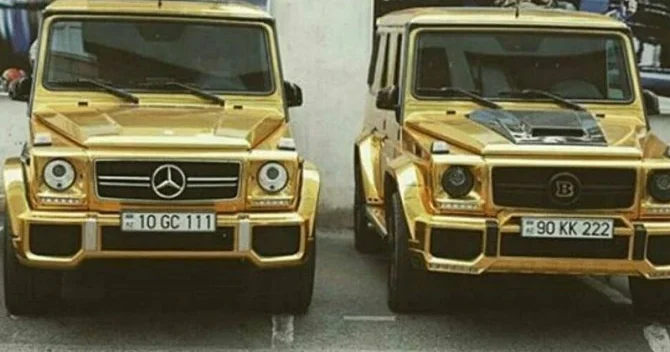 Bakıda qızılı Galendewagen lər (FOTO)