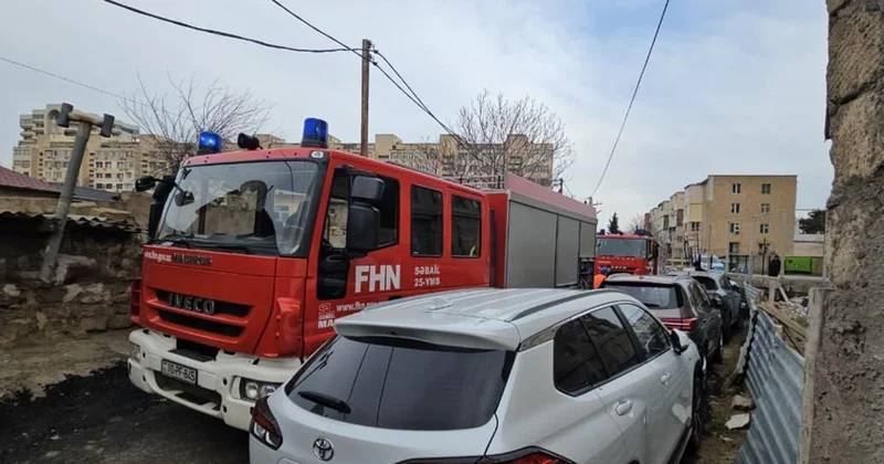 Yasamaldakı yanğın söndürüldü Fotolar Yenilənib