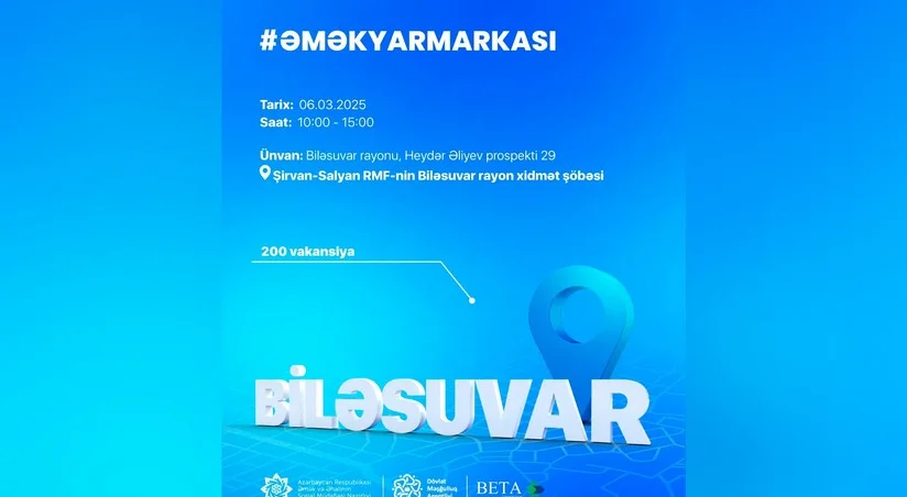 Biləsuvarda əmək yarmarkası keçiriləcək