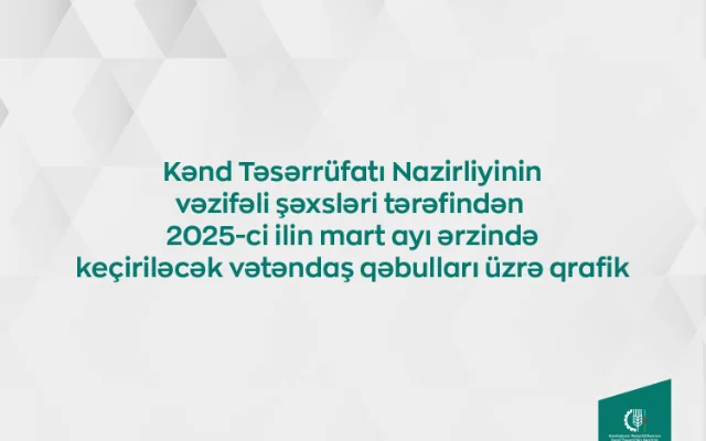 Nazirliyin əməkdaşlarının bölgələrdə vətəndaş qəbulu qrafiki FOTOLAR