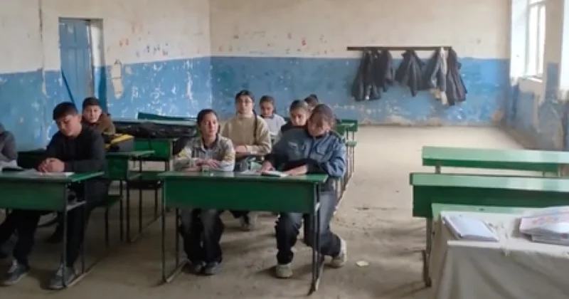 Школа в Товузе: холодно, сыро, но учеба продолжается видео