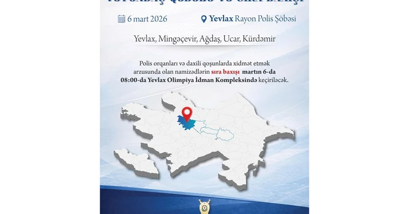 Vilayət Eyvazov Yevlaxda vətəndaş qəbulu və sıra baxışı keçirəcək