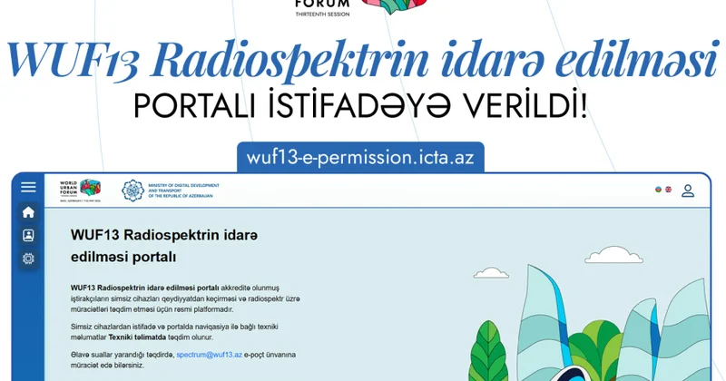 WUF13 Radiospektrin İdarə Edilməsi Portalı istifadəyə verilib