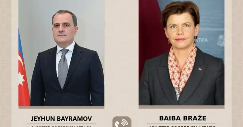 Главы МИД Азербайджана и Латвии провели телефонную беседу