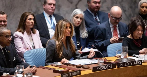 Melaniya Tramp ilk dəfə BMT TŞ nin iclasına sədrlik edib