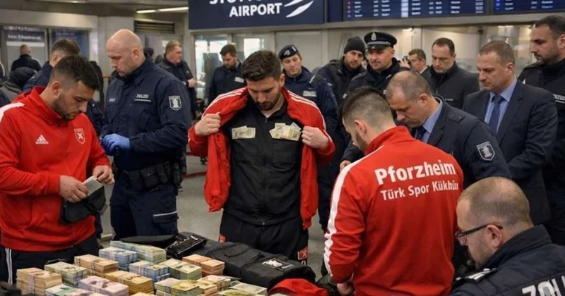 Türk futbolçular hava limanında tutuldu Üzərlərindən 215 min avro çıxdı