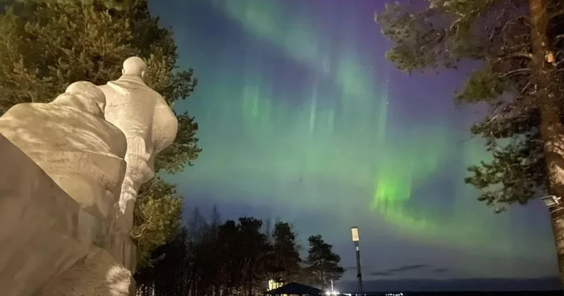 В России наблюдали северное сияние ФОТО