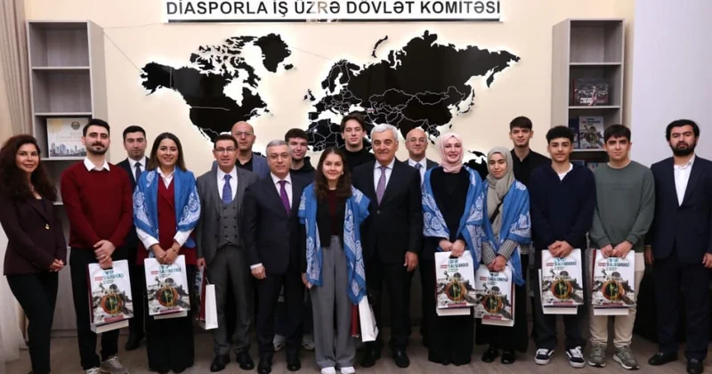 Dövlət Komitəsində türk şəhid övladları ilə görüş keçirilib FOTOLAR