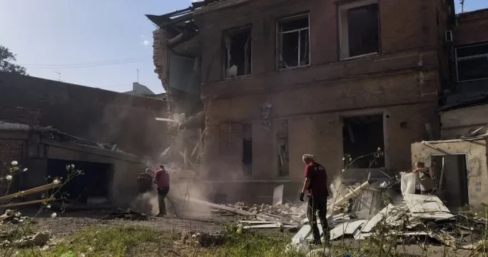 Rusiya ordusu Xarkova PUA larla hücum edib, yaralılar var