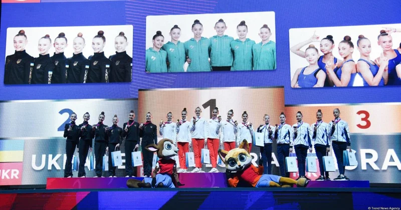 Bakıda keçirilən “Bədii gimnastika üzrə Avropa kuboku”nun 3 cü günündə qaliblər məlum olub FOTO