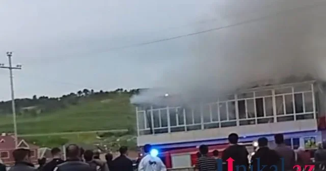 Şabranda obyekt yanır