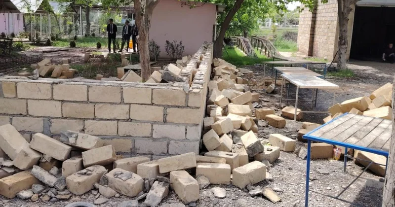 Fövqəladə Hallar Nazirliyi tərəfindən daha bir qanunsuz tikili sökülüb