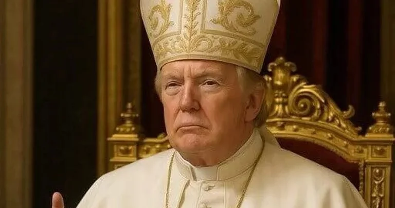 Трамп примерил на себя образ папы Римского