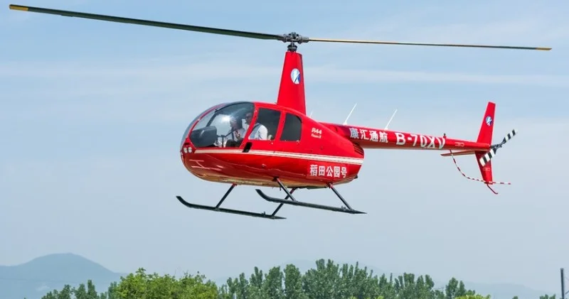 Çində helikopter qəzası 1 ölü, 4 yaralı
