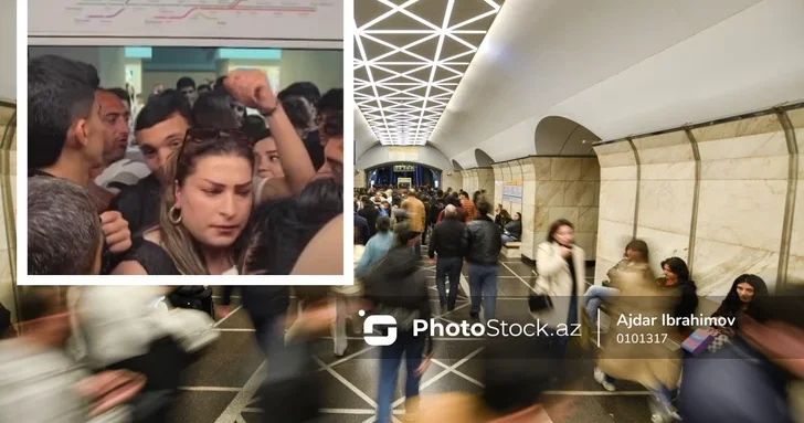 Испорченный праздник: бакинское метро не справилось с наплывом пассажиров 1 июня