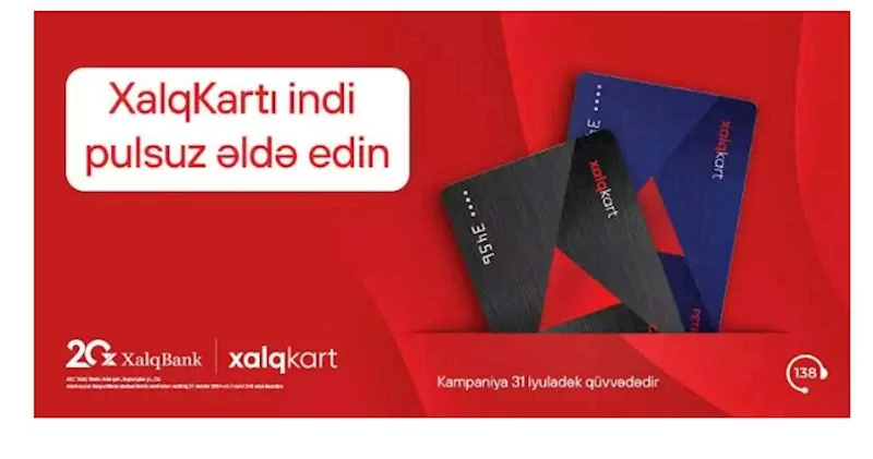 XalqKart indi pulsuz!