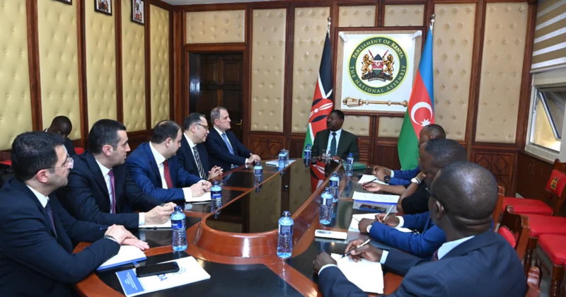 Ceyhun Bayramov Kenya Milli Assambleyanın spikeri ilə görüşdü FOTO