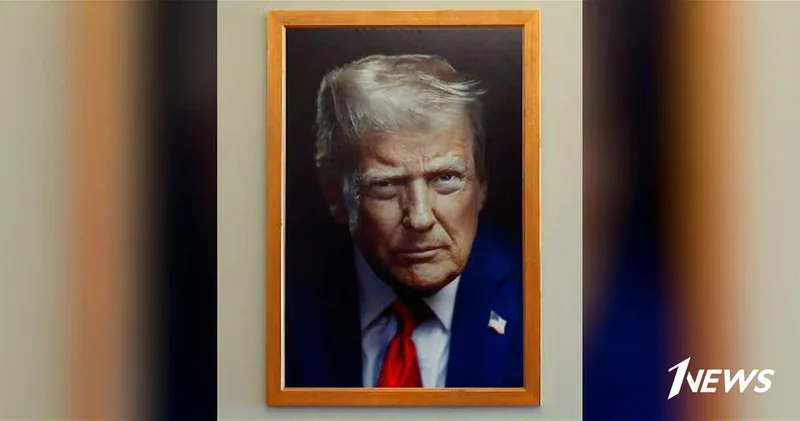 Белый дом показал новый официальный портрет Трампа ВИДЕО