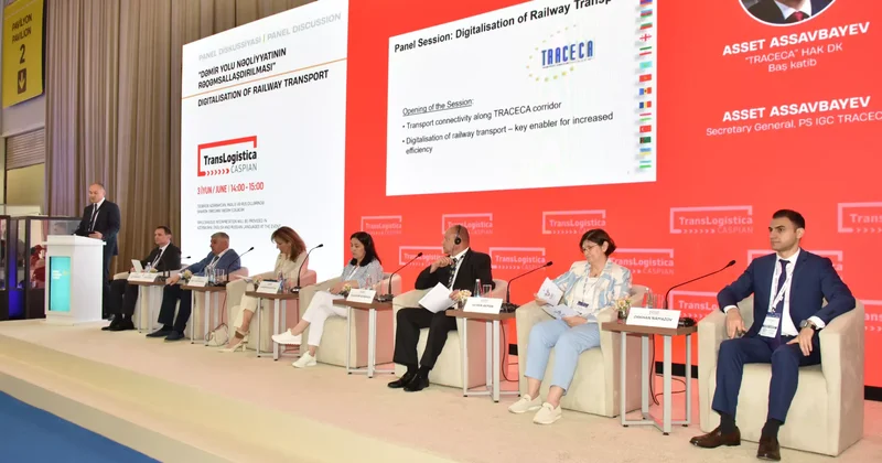 “TransLogistica Caspian” sərgisində “Dəmiryol nəqliyyatının rəqəmsallaşdırılması” mövzusunda panel keçirilib FOTO