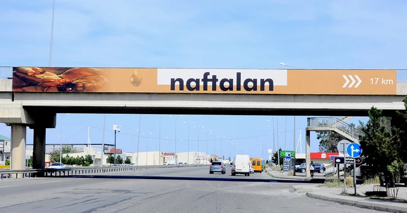 Naftalanda yeni istiqamətverici lövhələr quraşdırılıb FOTOLAR