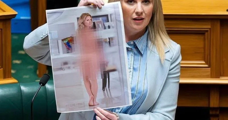 Deputat parlamentdə özünün çılpaq fotosunu göstərdi