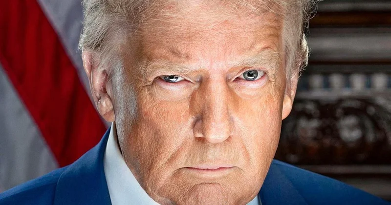 Трамп стал серьезным на новом портрете в Белом доме