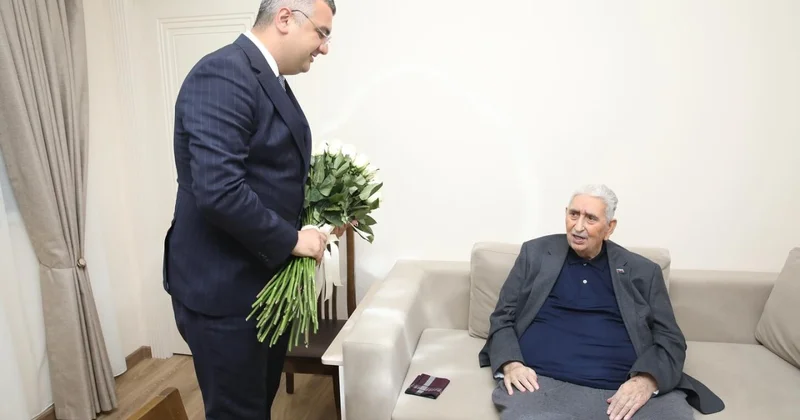 Həmkarlar ittifaqının nümayəndələri Arif Babayevi ziyarət ediblər FOTOLAR