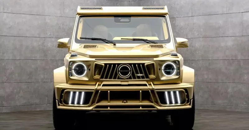 Mansory выпустил золотой Mercedes G Class с мощным мотором ФОТО