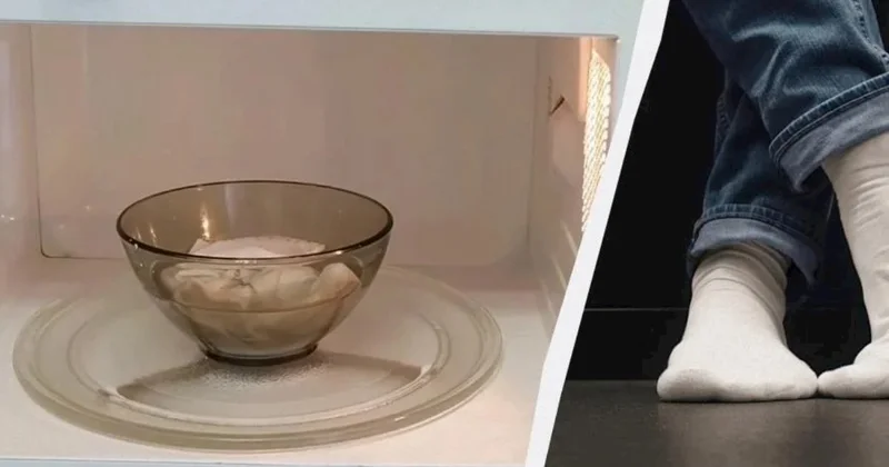 Köhnə ağ corablar necə təmizləmək olar? Soda və mikrodalğalı soba...