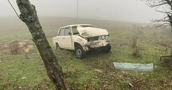 Maşın ağaca çırpıldı: 1 ölü, 1 yaralı