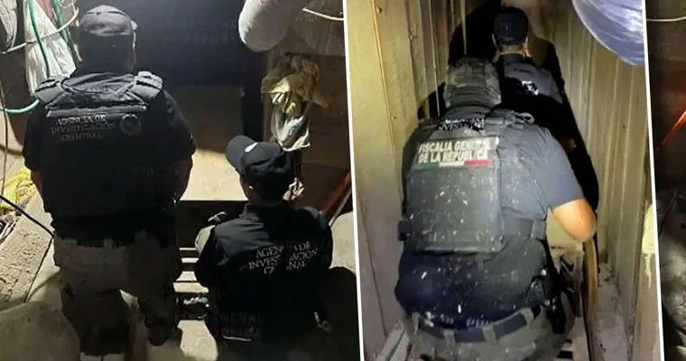 Meksika polisi ABŞ sərhədindən yeraltı keçid aşkar edib