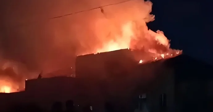 Bakıda güclü yanğın söndürülüb VİDEO YENİLƏNİB