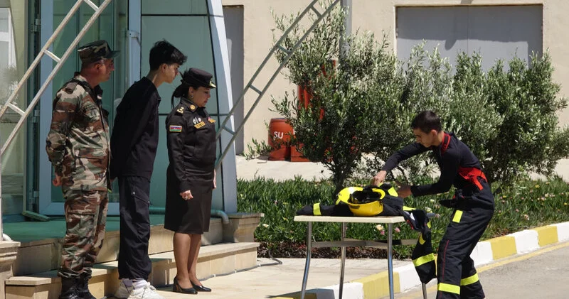 Bakıda “Gənc xilasedici və yanğınsöndürən” yarışlarının zona birinciliyi keçirildi
